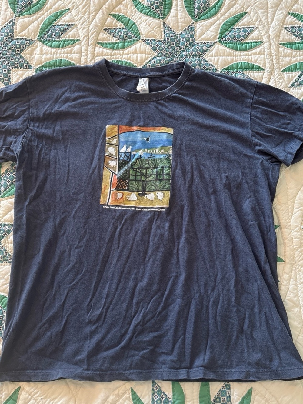 Women's Navy Short-Sleeve Graphic Tee